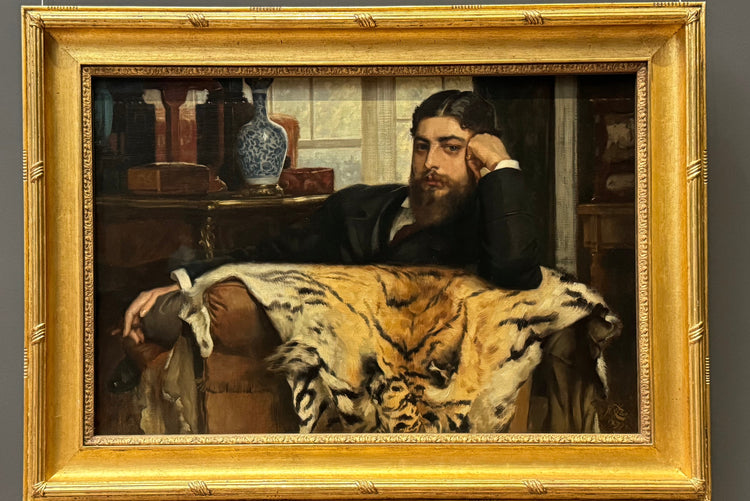 Tissot, portrait in oils